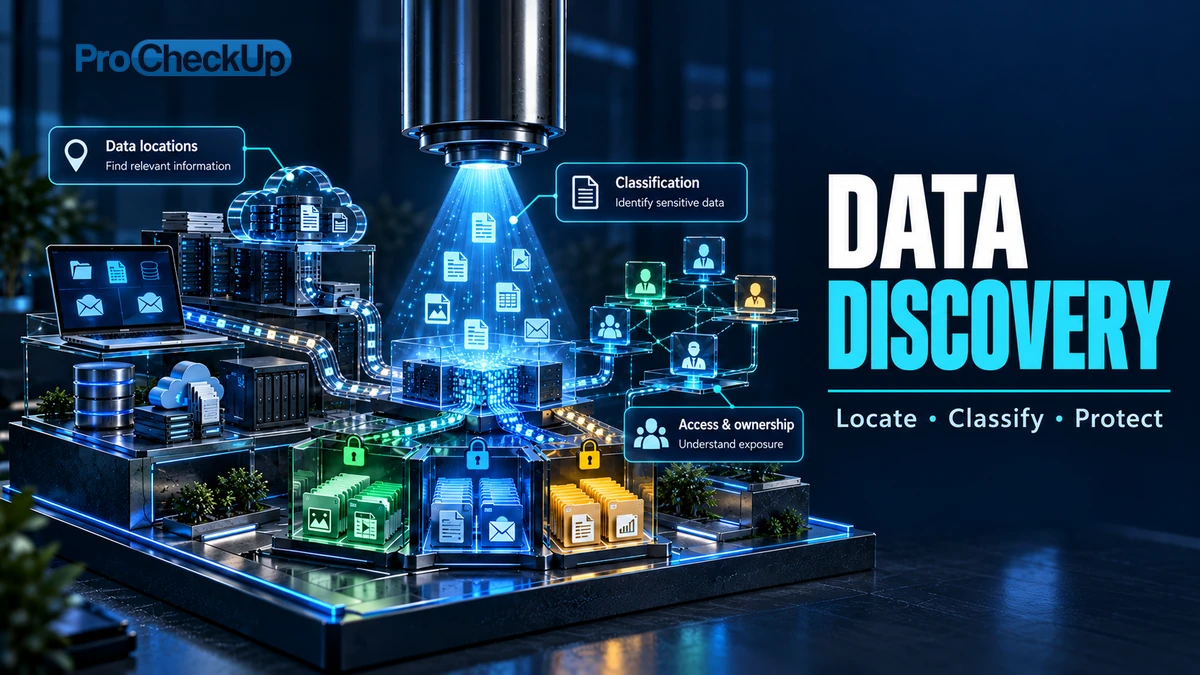 Sensitive Data Discovery Services. Locate, Classify, Protect. Data locations: Find relevant information; Classification: Identify sensitive data; Access & ownership: Understand exposure.